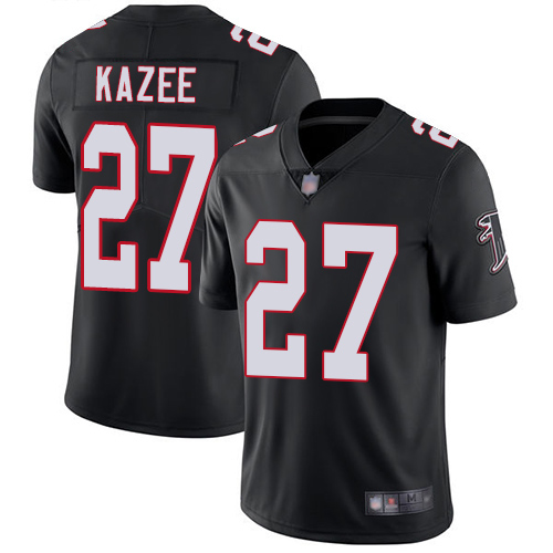 Atlanta Falcons Limited Black Men Damontae Kazee Alternate Jersey NFL Football #27 Vapor Untouchable->women nfl jersey->Women Jersey